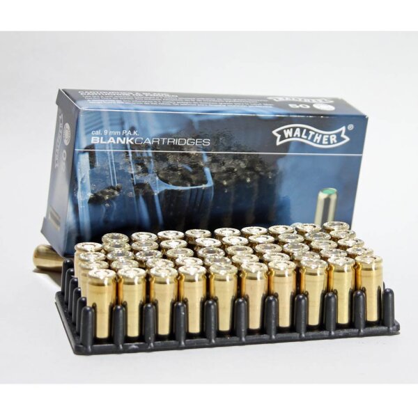 Walther 9 mm PAK Platzpatronen - Knallpatronen