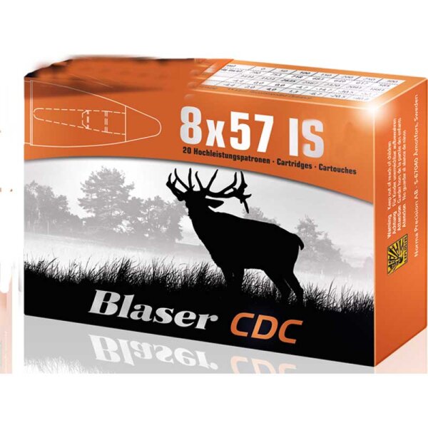 Blaser CDC 8x57 IS bleifreie Munition 11 gr.