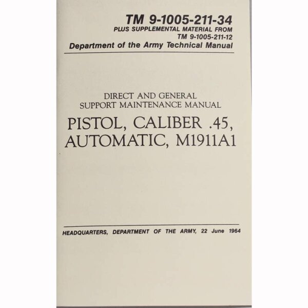 US Handbuch Colt Government