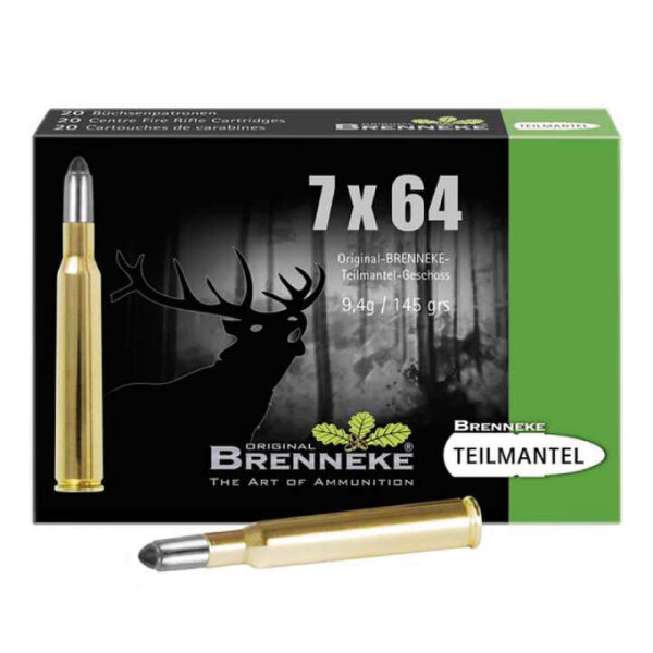 BRENNEKE 7x64 Teilmantel Patronen