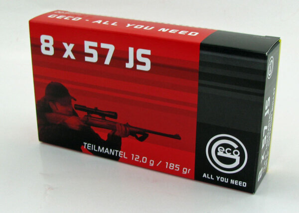Geco 8x57 IS Teilmantel 20 Schuss