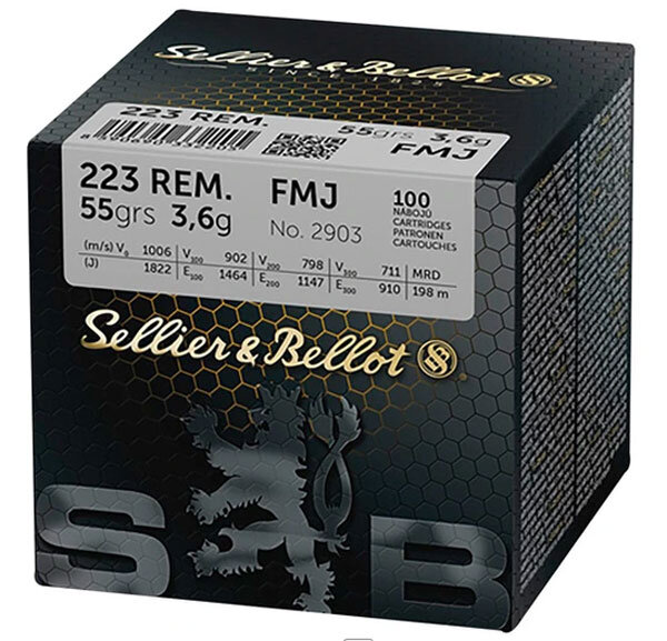 S&B 223 Rem VM 55gr 100 schuss