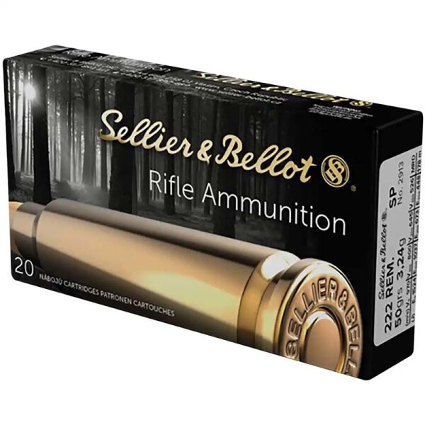 S&B 222 Rem  TM 50 grs 20iger