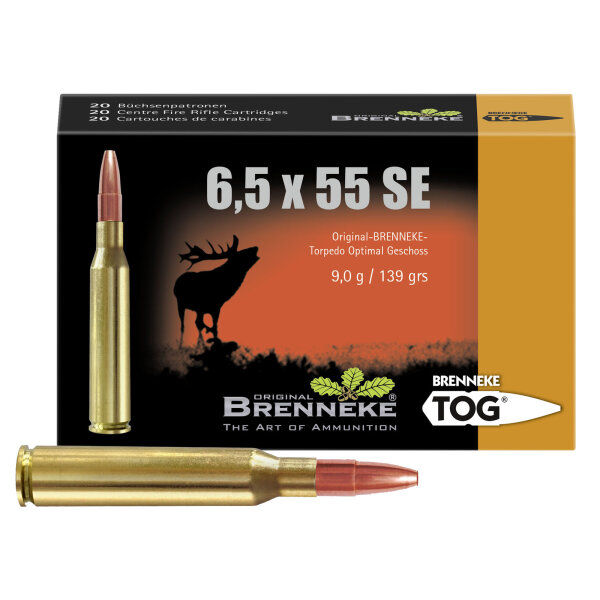 BRENNEKE 6,5X55 SE TOG Munition
