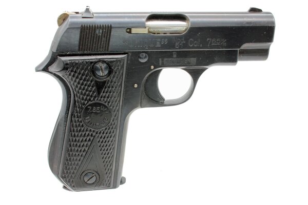 Pistole französisch Unique Mod. 51 Kaliber 7,65 Brown.