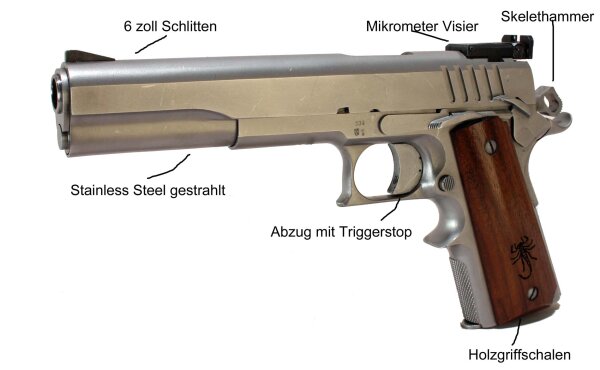 Safariarms Matchmaster 6 Zoll Kaliber .45 ACP